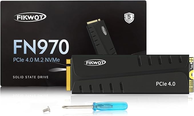 FN970 1TB M.2 2280 PCIe Gen4 x4 NVMe 1.4 Internal Solid State Drive by Fikwot