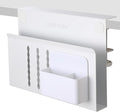 LUKETURE Laptop Holder, Steel Desk Side Storage, No Drill Standing Desk by LUKETURE