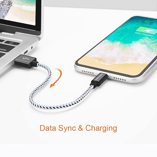 CableCreation 0.5 Feet Short iPhone Charger Cable, Lightning to USB Data Sync - Image 4