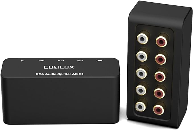 Cubilux AS-R1 4-Way Audio Splitter Box by Cubilux