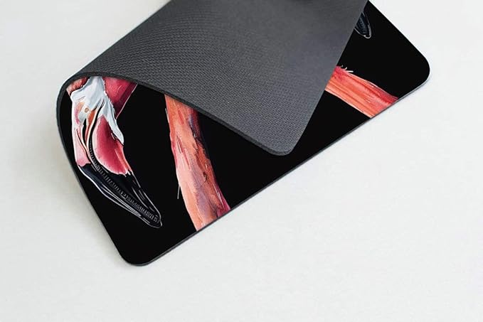 Square Mouse Pad Flamingo-1, Gaming Mouse Pads - Image 4