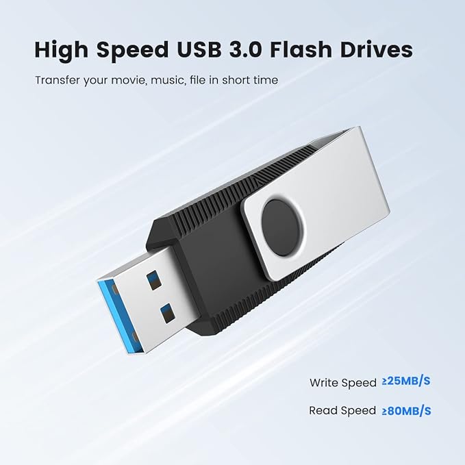 Aiibe 128GB USB 3.0 Flash Drive 5 Pack - Image 2