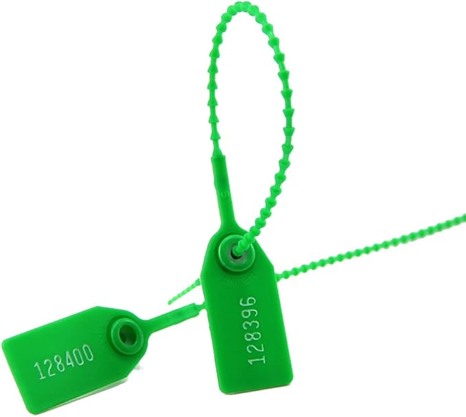 Leadseals 1000 Green Numbered Security Tags Plastic Tamper Proof Seals - Image 8