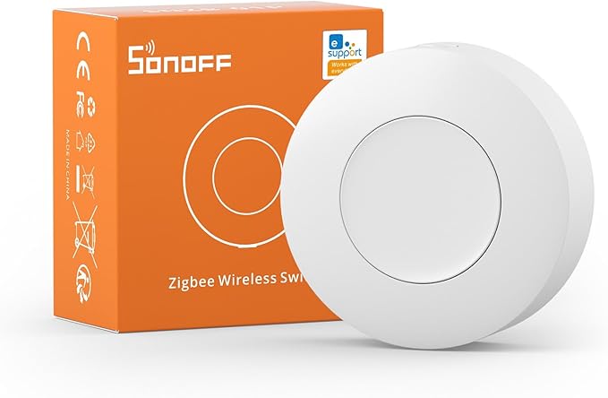 SONOFF Zigbee Switch, SNZB-01P Wireless Push Button, Supports to Create Smart by SONOFF
