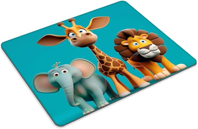 Square Mouse Pad Cute Animal-1, Gaming Mouse Pads - Image 2