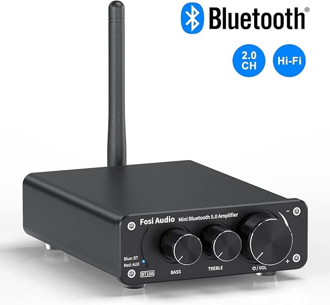 Fosi Audio BT10A Bluetooth 5.0 Stereo Audio Amplifier Receiver 2 Channel Class - Image 9