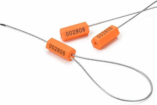 1000PCS Steel Cable Seals Metal Security Seal Numbered Metal Truck Trailer - Image 2