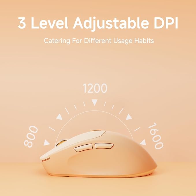 EWEADN Q5 Wireless Mouse, Battery Level Display, Ergonomic Office Mouse - Image 5