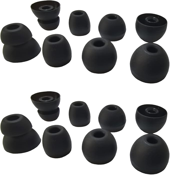 Silicone Earbuds Tips for Powerbeats Pro & 2/3 Replacement Eartips 8 Pairs by EarbudsTipsAccessories