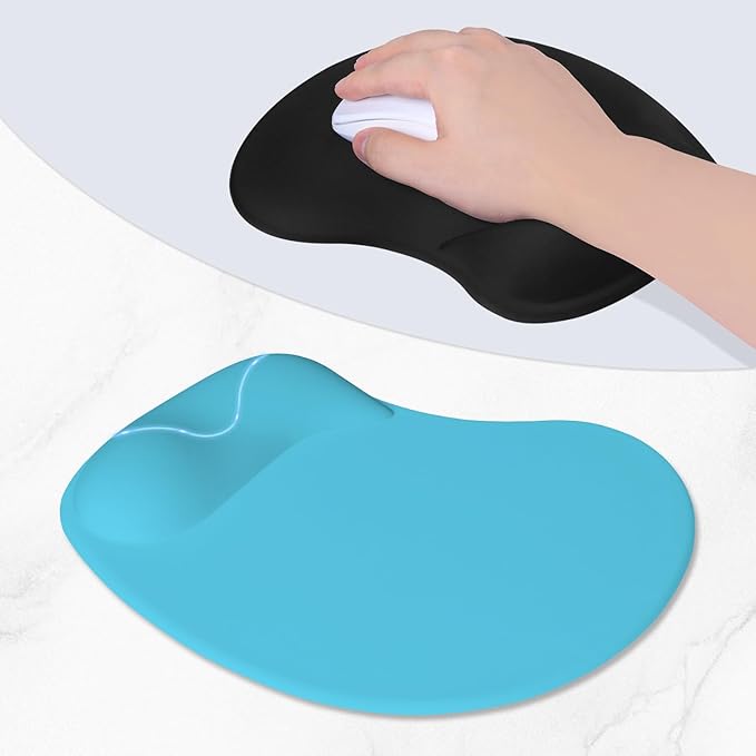 ITNRSIIET Ergonomic Mouse Pad, Cushioned Gel Wrist Rest, Non-Slip Base - Image 3