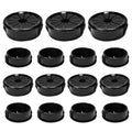 15PCS Cable Grommets, 1-3/16" Desk Hole Cover Petal Shaped Buckle Type Nylon by EASYEAH