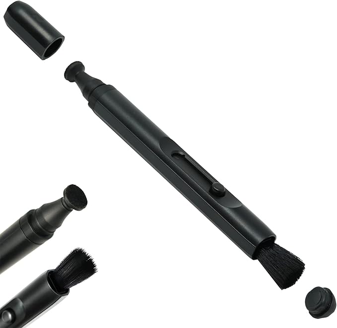 UES Double-Ended Lens Cleaning Pen: Soft Brush and Nano Carbon Tip by UES