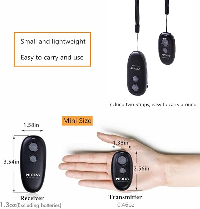 PHOLSY Wireless Shutter Release Camera Remote Control - Image 6