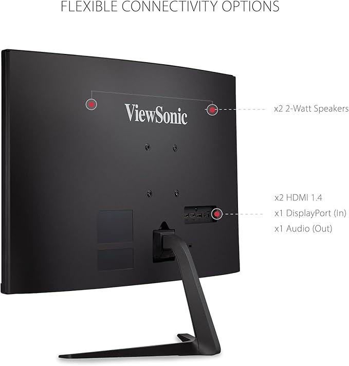 ViewSonic VX2718-PC-MHD 27 Inch Curved 1080p 1ms 180Hz Gaming Monitor - Image 7