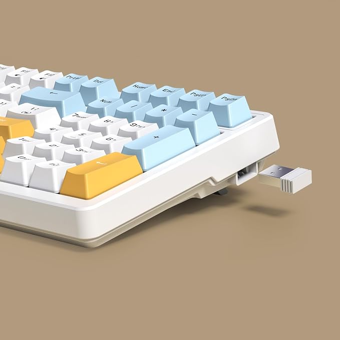 Wireless Mechanical Keyboard, Triple Mode 2.4G/USB-C/BT Gaming Keyboards 100 - Image 5
