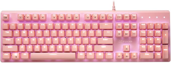 i-rocks K75M Illuminated Mechanical Keyboard, 104 Keys, PBT Keycaps, Backlit - Image 2