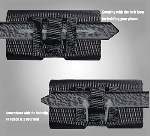 Premium Men Canvas Cell Phone Hip Carrier Clip Holster - Image 7