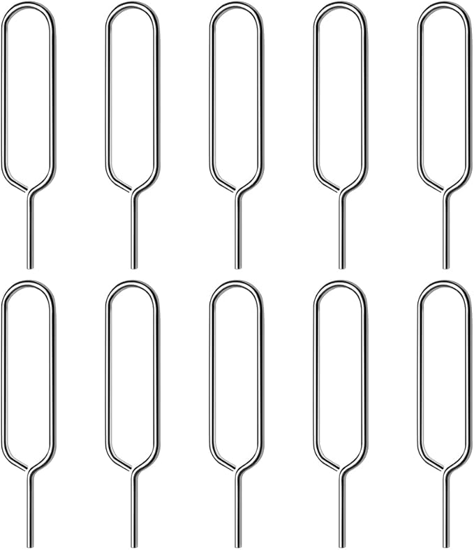 Stainless Steel Sim Card Tray Pin Eject Removal Tool Needle Opener 10 Pack - Image 2