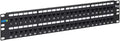 ICC CAT6 Feed-Through Patch Panel, 48 Port, 2U Rackmount, RJ45 Ethernet Patch by ICC