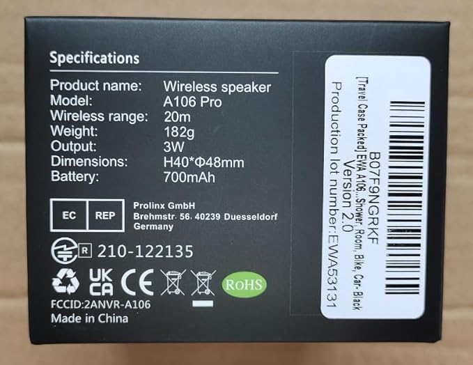 EWA Travel Case Packed, A106 Pro Portable Bluetooth Speaker - Image 8