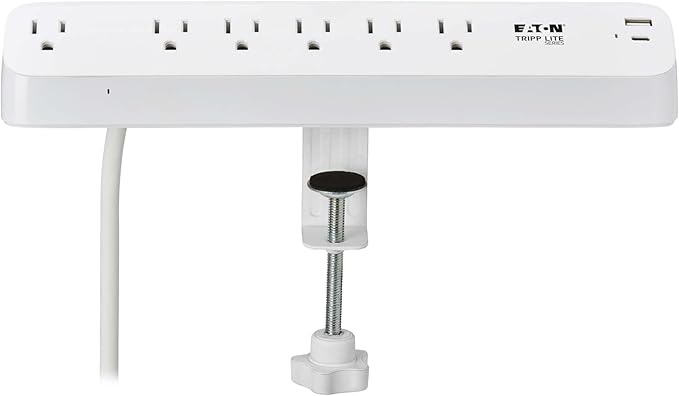 Eaton Tripp Lite Series Desk Clamp Power Strip Surge Protector, USB-A & USB-C - Image 11
