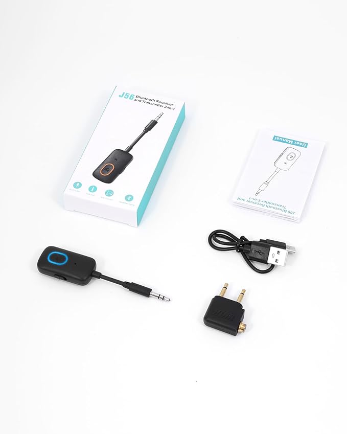 Upgraded Aux Bluetooth Adapter for Car, 2 in 1 Bluetooth 5.3 Transmitter - Image 7