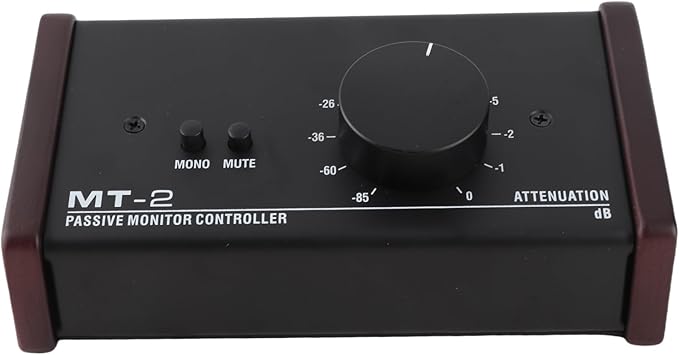 Passive Monitor Controller, Mute Control Large Control Knob Passive Stereo by BONKZEBU