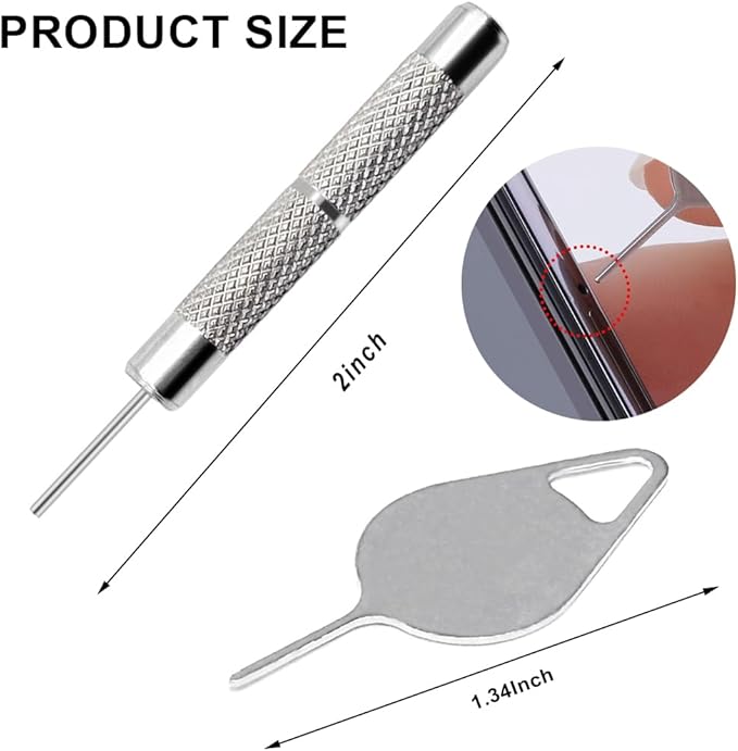 4 Pcs SIM Card Removal Openning Tool Tray Eject Pins Needle Opener Ejector - Image 2