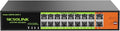 16 Port POE Switch with 2 Gigabit Uplink, IEEE 802.3af/at 100Mbps, 250W by SICSOLINK
