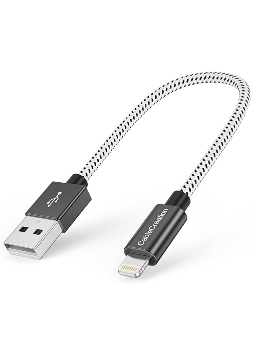 CableCreation 0.5 Feet Short iPhone Charger Cable, Lightning to USB Data Sync by CableCreation