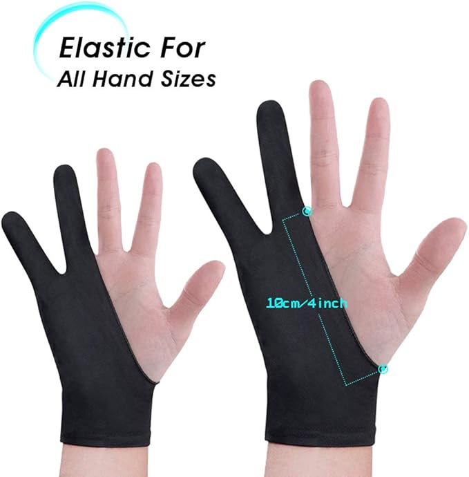 VEIKK Artist Glove for Drawing Tablet Free Size, 1 Unit for Left-Handed or - Image 4