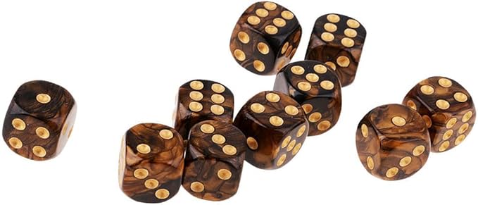 20PCS Polyhedral D6 Dice 16mm Acrylic 6 Sided Dice Game Dice - Image 7
