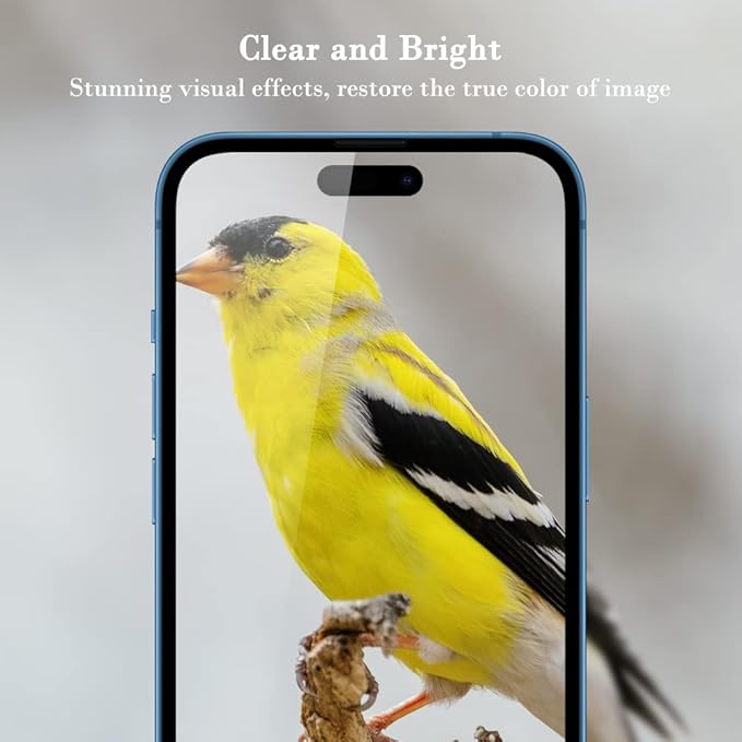 PERFECTSIGHT 2 Pack Compatible for iPhone 14 Pro Screen Protector 6.1 Inch - Image 2