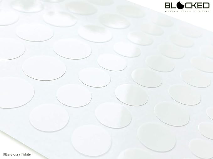 BLOCKED Stackable Webcam/Camera Vinyl Covers | 57 Low-Tack Restickable Webcam - Image 3