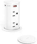 Pop up Outlet for Countertop, 2.5-inch Hole Desktop Power Grommet, Recessed by Jgstkcity