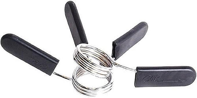 2Pcs Black 2 Inch Barbell Clamps, Stainless Steel Spring Collar Clips Weight - Image 4