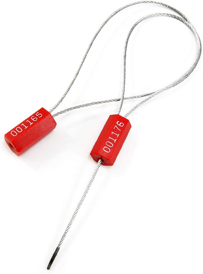 Leadseals 500 Red Security Cable Seals Metal Truck Trailer Seals Tamper Proof - Image 9