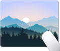 Mountain Landscape Mouse Pad, During Sunrise Mouse Pad by EASTSMOOTH