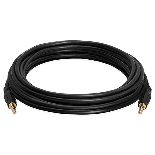Cmple - 12 ft 3.5mm Aux Audio Cable, Male to Male, Compatible by Cmple
