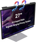 Magnetic Computer Privacy Screen Filter 27 Inch, Removable Hanging Aluminum by Unknown