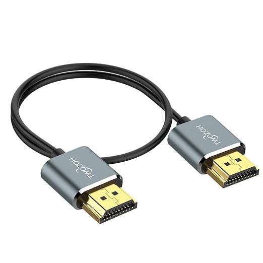 Twozoh Ultra-Thin HDMI to HDMI Cable 3.3FT, Hyper Slim HDMI 2.0 Cable, Extreme - Image 2
