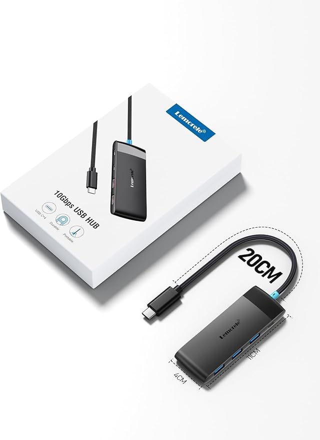 10Gbps USB C Hub, 4 Ports USB 3.2 Splitter - Image 6