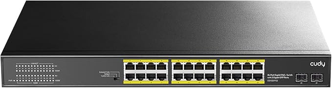 Cudy 24 Gigabit Ethernet Unmanaged PoE+ Switch, 24 * 100/1000Mbps PoE+ Ports by Cudy