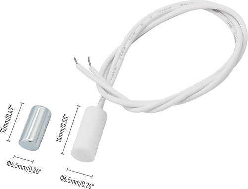 10PCS Recessed Wired Security Window Door Contact Sensor, Normally Closed NC - Image 2