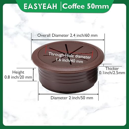 10 Pcs Desk Grommet 2" / 50 mm, Desk Hole Cover - Image 9