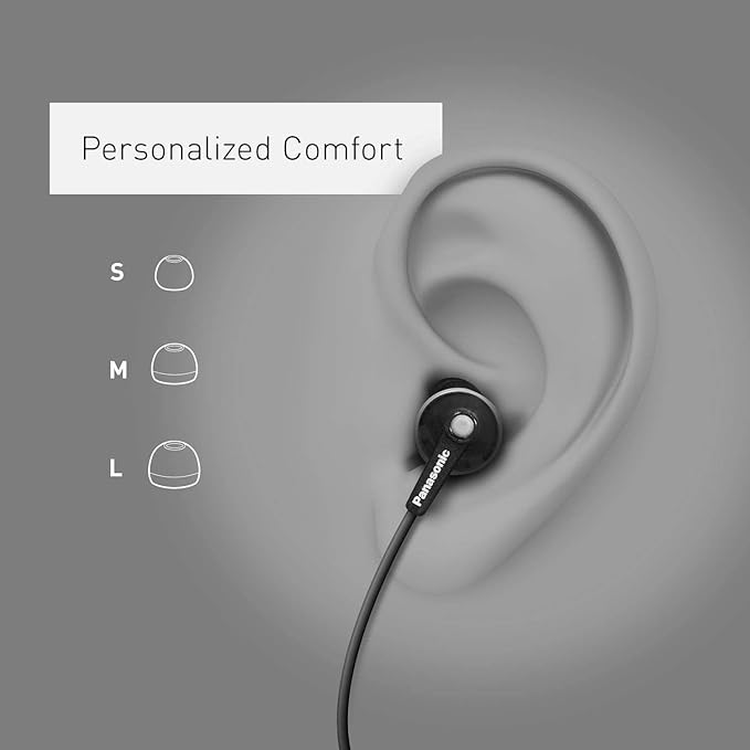 Panasonic ErgoFit Wired Earbuds, 3.5mm Jack In-Ear Headphones Wired - Image 4