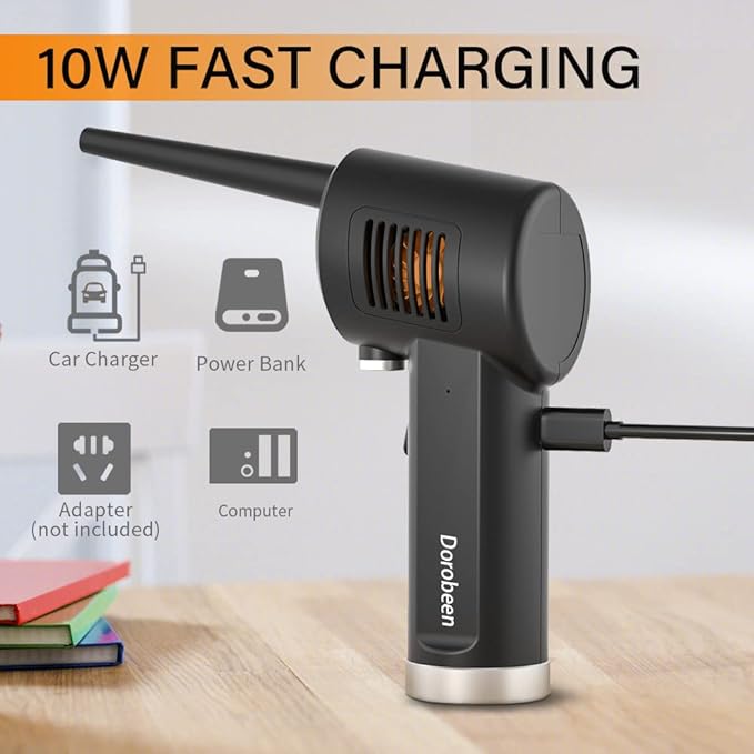 DOROBEEN Compressed Air Duster, Cordless Portable Rechargeable Compressed air - Image 7