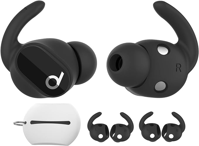 AhaStyle 3 Pairs Beats Studio Buds Ear Hooks Anti-Slip Ear Covers Silicone by AHASTYLE