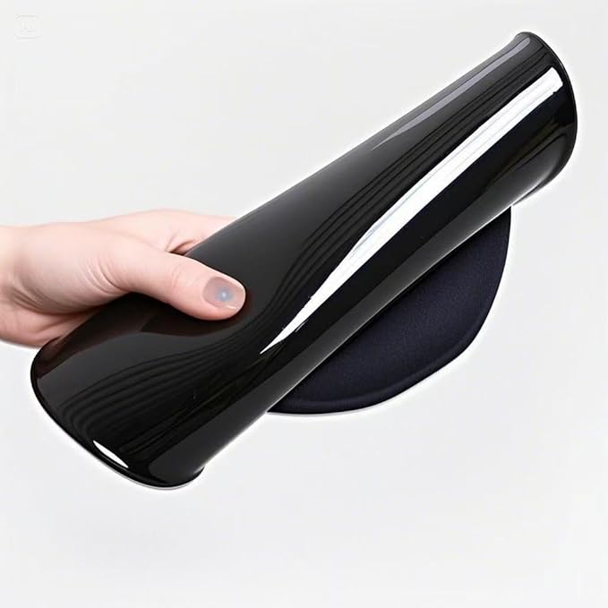 Ergonomic Mouse Pad with Wrist Support Gel Mousepad with Wrist Rest, Soft Black - Image 2