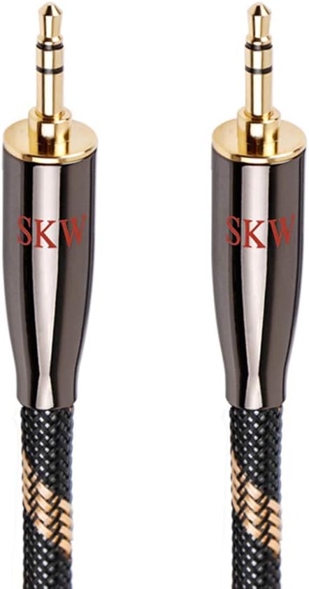 SKW Audiophiles High Gauge AUX Cable 3.5mm Male to Male Jack Cable by SKW